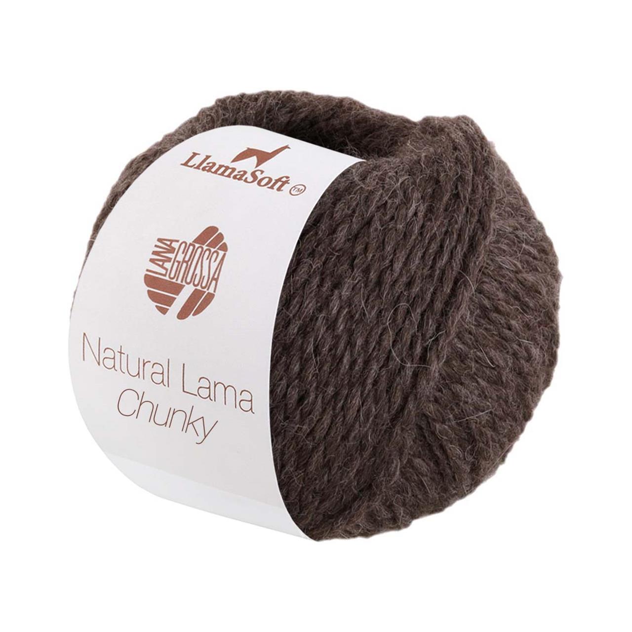 Natural Lama Chunky 14 Graubraun