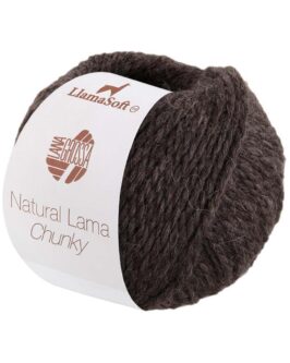 Natural Lama Chunky <br />15 Schwarzbraun