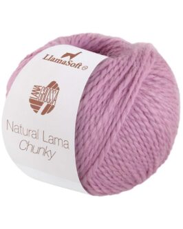 Natural Lama Chunky <br  />2 Fliederrosa