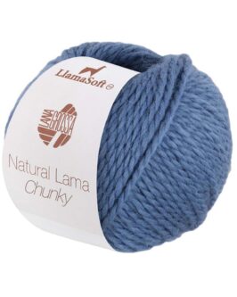 Natural Lama Chunky <br  />5 Taubenblau