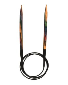 Rundstricknadel Design-Holz Multicolor 10 mm /  40 cm