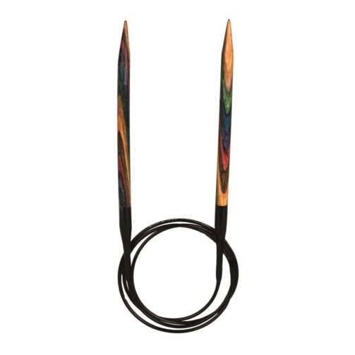 Rundstricknadel Design-Holz Multicolor 9.0 mm / 120 cm