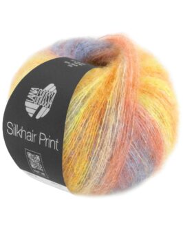 Silkhair Print <br/>423 Gelb/<wbr>Orange/<wbr>Graurosa/<wbr>Jeans/<wbr>Rosabeige/<wbr>Lachs
