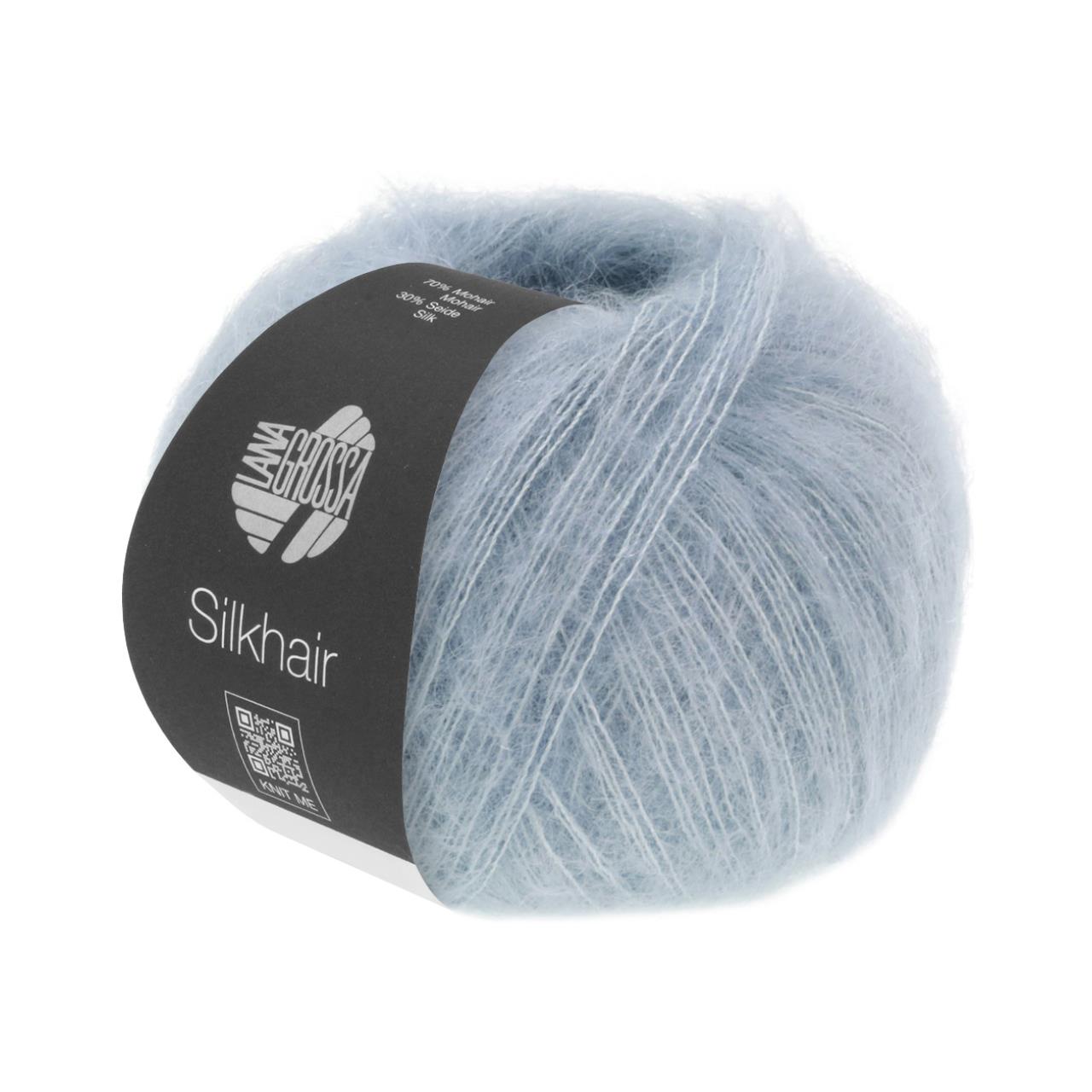 Silkhair Uni 196 Graublau