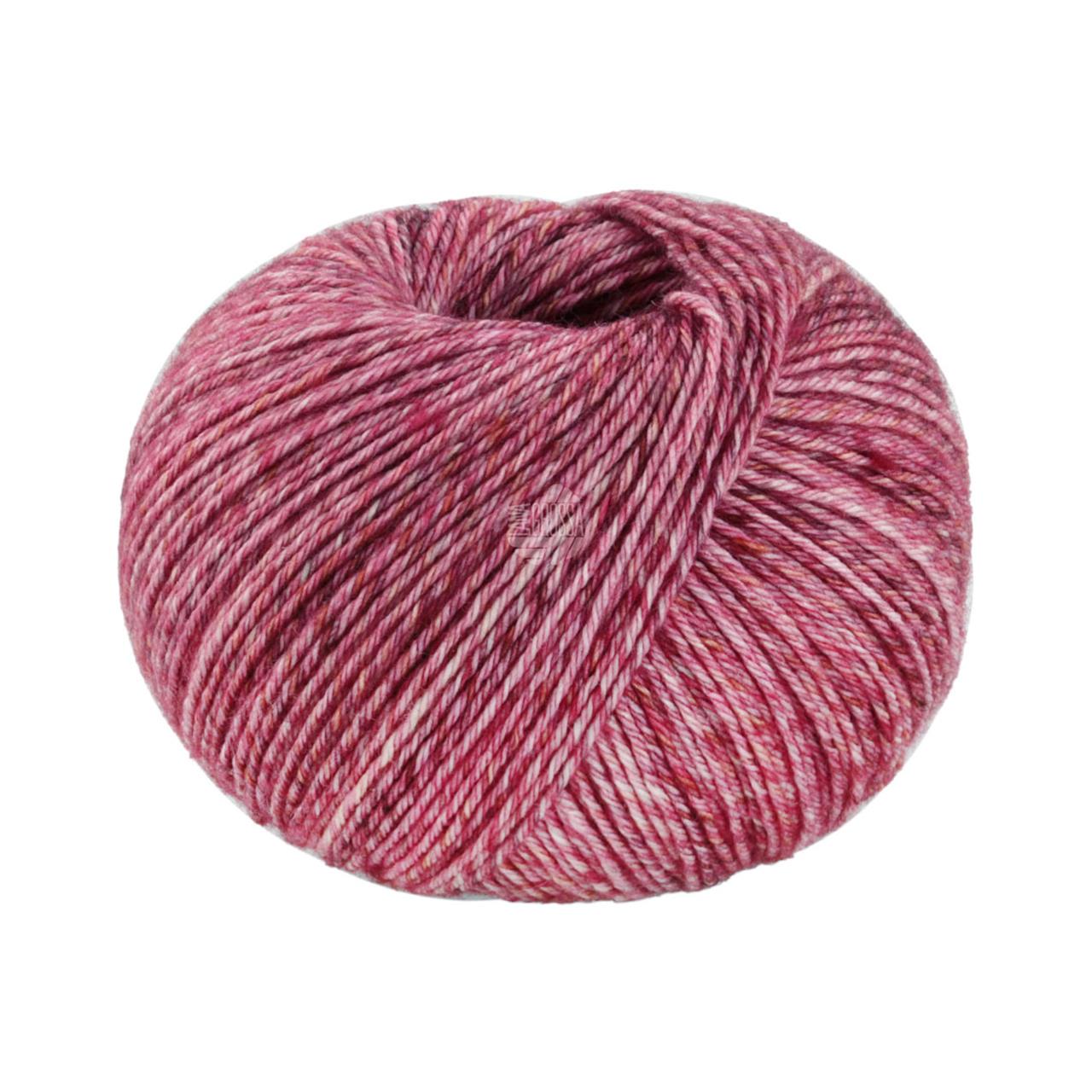 Vintage Socks 1009 Altrosa/Geranienrot/Bordeaux Meliert