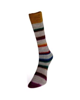 Art Sock <br  />4 Natur/<wbr>Orange/<wbr>Violett/<wbr>Grün