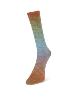 Watercolor Sock <br/>201 Türkis/<wbr>Olive/<wbr>Beige/<wbr>Orange