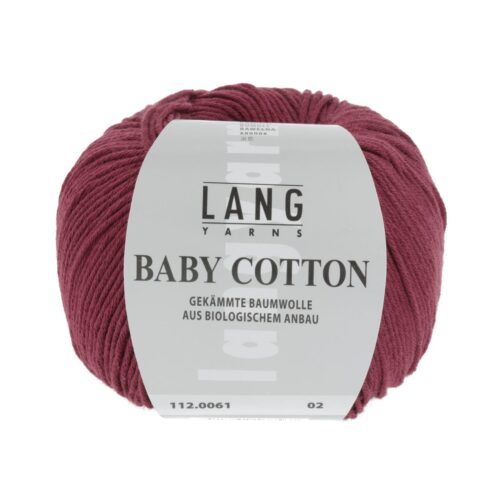 Baby Cotton 61 Dunkelrot