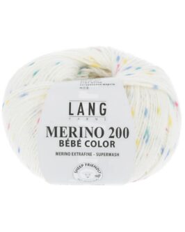 Merino 200 Bebe Color <br>352 Weiss Bedruckt