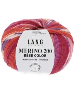 Merino 200 Bebe Color <br>360 Rot/Orange/Violett