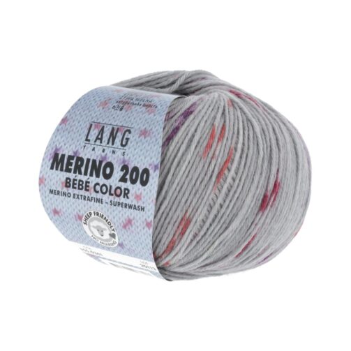 Merino 200 Bebe Color 361 Grau-Rot