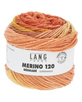 Merino 120 Dégradé <br />17 Orange/<wbr>Gelb/<wbr>Apricot