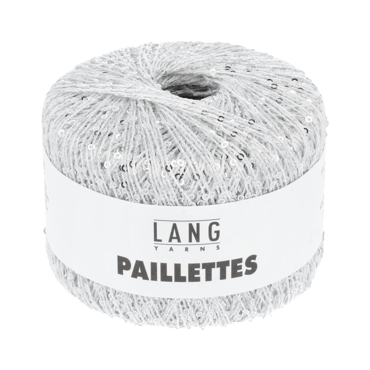 Paillettes 1 Weiss/Silber