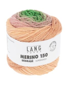 Merino 150 Dégradé <br  />3 Grün/<wbr>Bordeaux/<wbr>Lachs