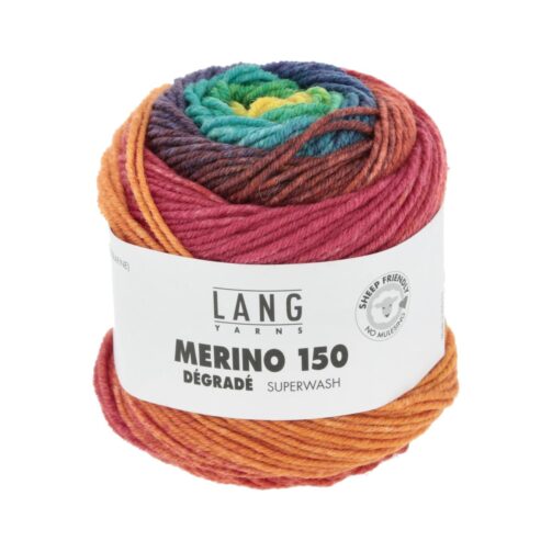 Merino 150 Dégradé 8 Regenbogen