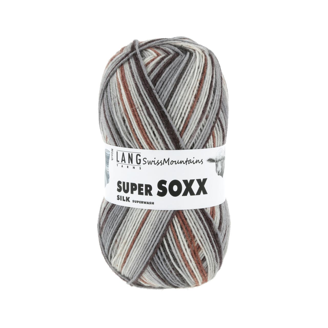 Super Soxx Silk Color 4-Fach 407 Grau/Braun 1127 Mönch