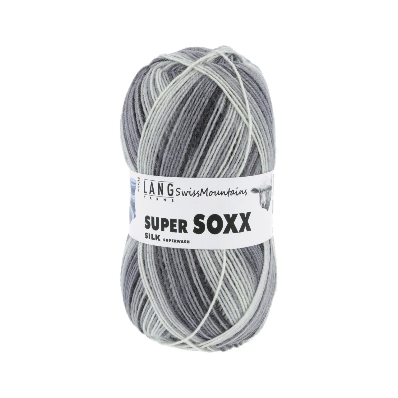 Super Soxx Silk Color 4-Fach 409 Grau/Schwarz 1127 Pilatus