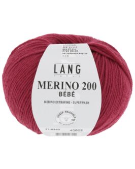Merino 200 Bebe <br>362 Weinrot