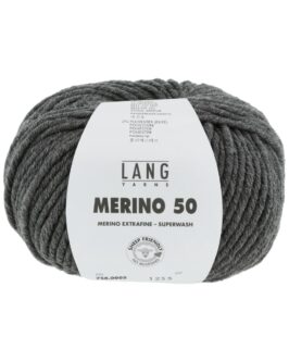 Merino 50 <br>5 Dunkelgrau Mélange