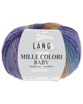 Mille Colori Baby<br />25 Dunkelviolett/Grün/Gelb