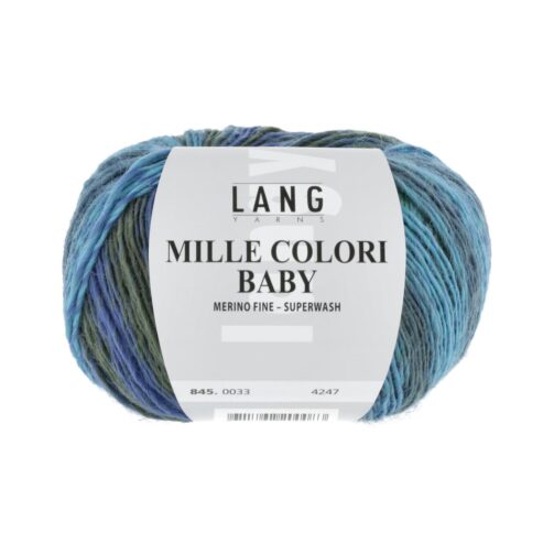 Mille Colori Baby 33 Jeans/Grün/Aubergine