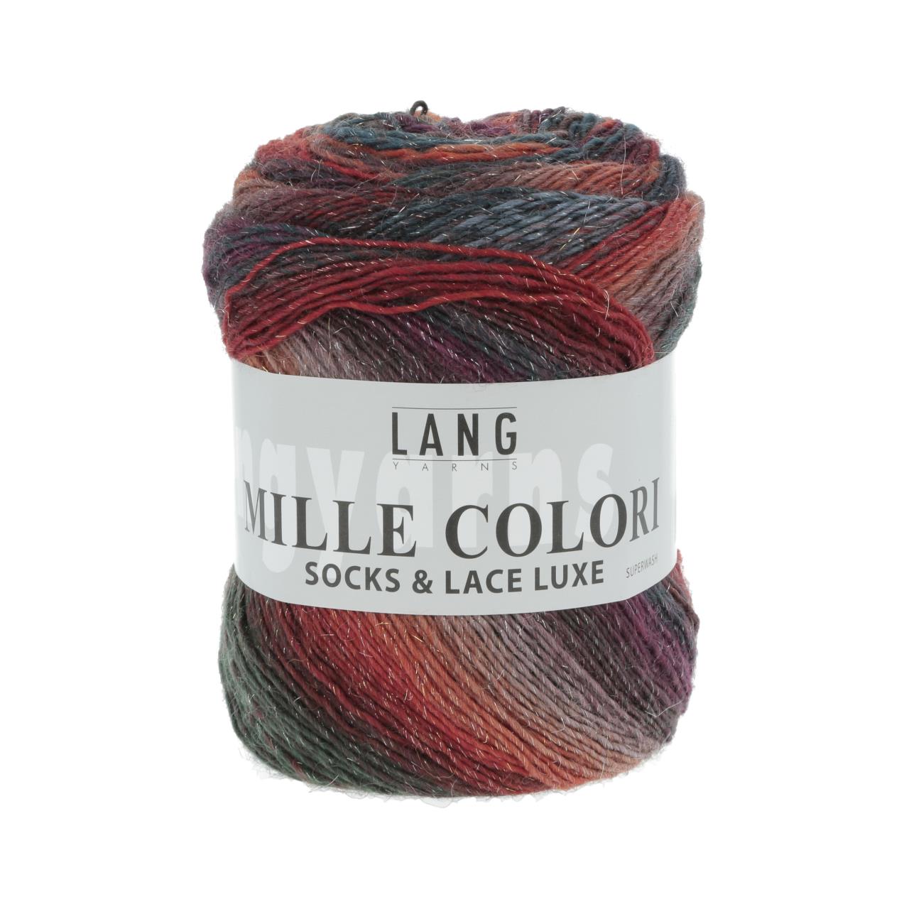 Mille Colori Socks & Lace Luxe 16 Grün/Blau/Rot
