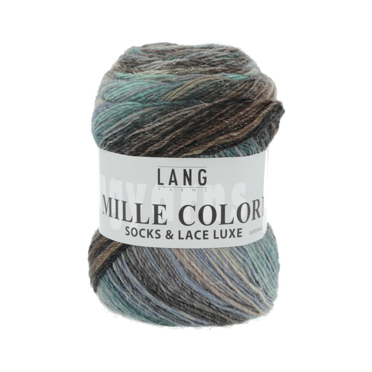 Mille Colori Socks & Lace Luxe 58 Mint/Braun