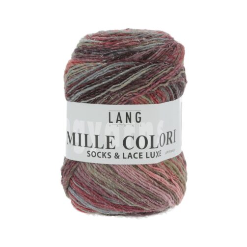 Mille Colori Socks & Lace Luxe 63 Dunkelrot
