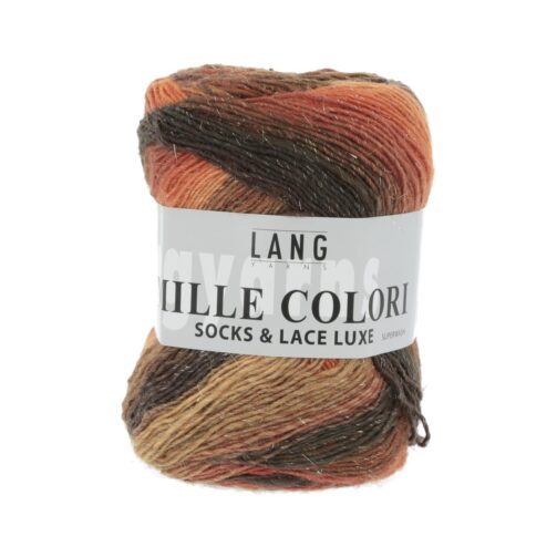 Mille Colori Socks & Lace Luxe 68 Braun/Melone/Hellbraun