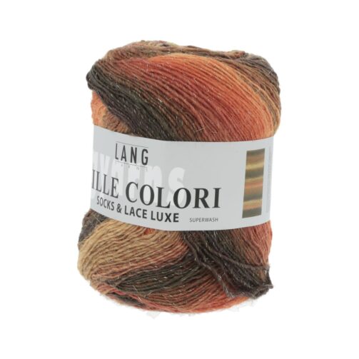 Mille Colori Socks & Lace Luxe 68 Braun/Melone/Hellbraun
