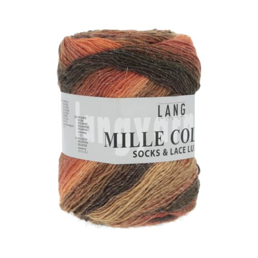 Mille Colori Socks & Lace Luxe 68 Braun/Melone/Hellbraun