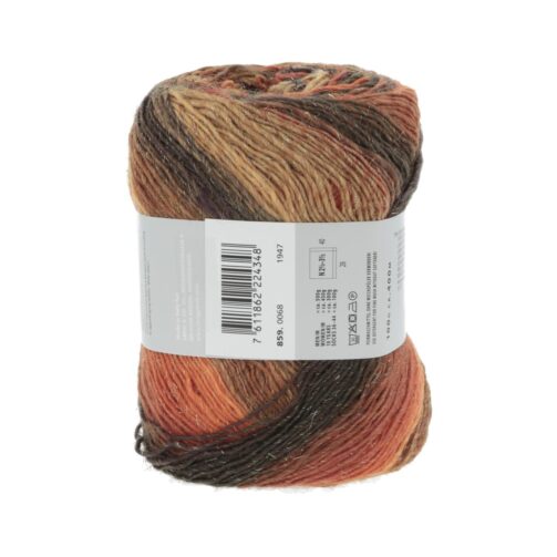 Mille Colori Socks & Lace Luxe 68 Braun/Melone/Hellbraun