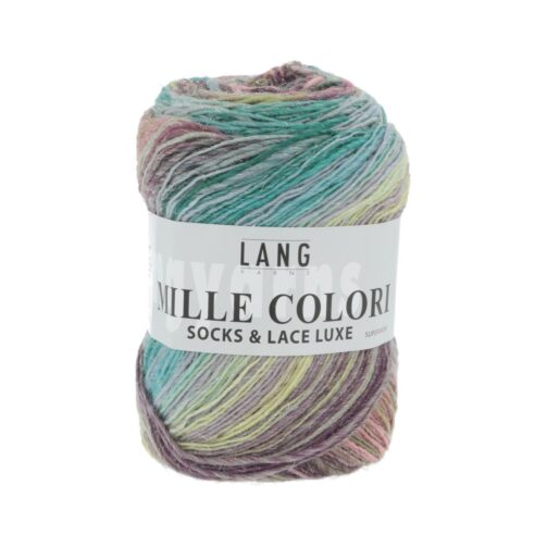 Mille Colori Socks & Lace Luxe 151 Bunt Grün/Rosa/Lila