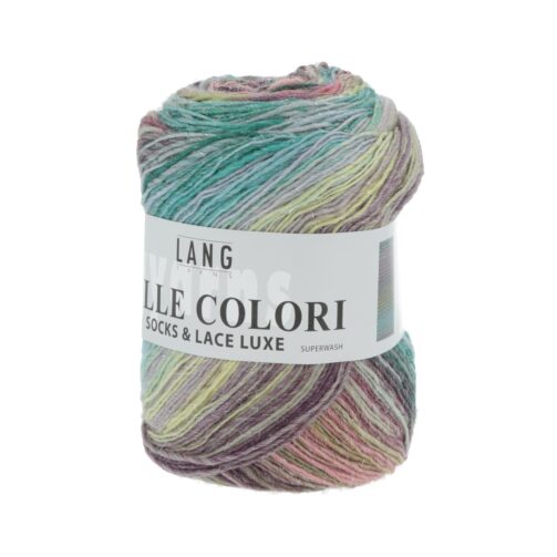 Mille Colori Socks & Lace Luxe 151 Bunt Grün/Rosa/Lila