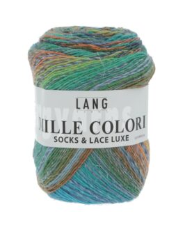 Mille Colori Socks & Lace Luxe <br/>152 Bunt Türkis/<wbr>Grün/<wbr>Orange