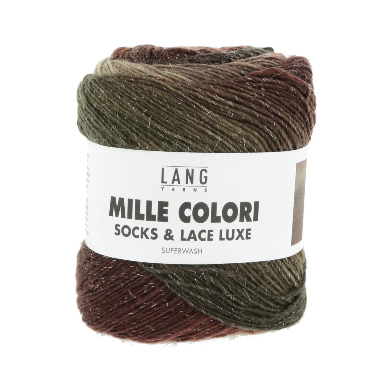 Mille Colori Socks & Lace Luxe 210 Beige/Braun/Cognac