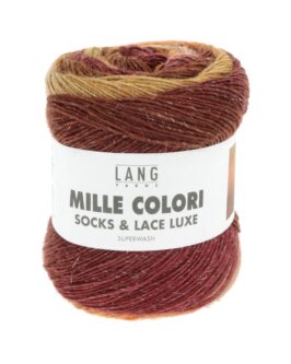 Mille Colori Socks & Lace Luxe <br/>211 Ziegel/<wbr>Orange/<wbr>Ocker