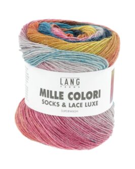 Mille Colori Socks & Lace Luxe <br/>212 Türkis/<wbr>Pink/<wbr>Gelb