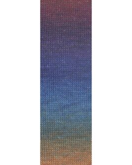 Mille Colori Socks & Lace Luxe <br/>213 Hellbraun/<wbr>Petrol/<wbr>Aubergine