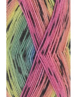 Super Soxx Color 4-Fach <br/>274 Regenbogen 1105 Parrot