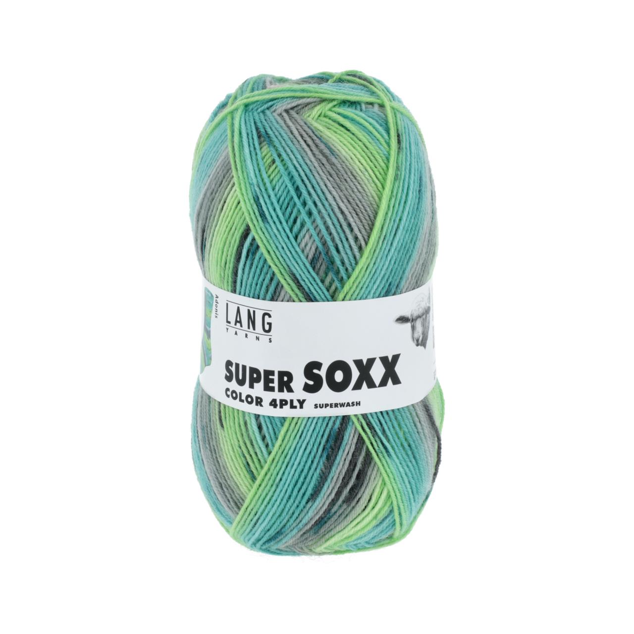 Super Soxx Color 4-Fach 365 Grün 1120 Adonis