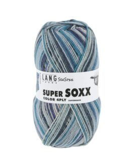 Super Soxx Color 4-Fach <br/>415 Petrol/<wbr>Rosa 1128 Artic