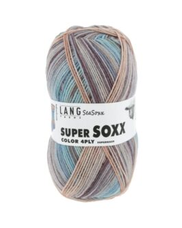 Super Soxx Color 4-Fach <br/>418 Lachs/<wbr>Mint 1128 Indian