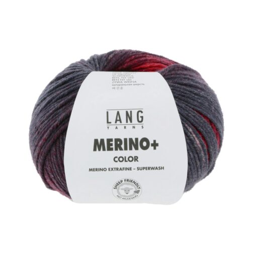 Merino+ Color 207 Dunkelrot/Anthrazit/Beere