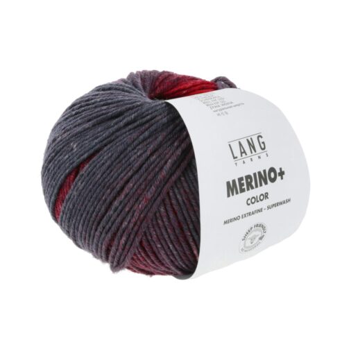 Merino+ Color 207 Dunkelrot/Anthrazit/Beere