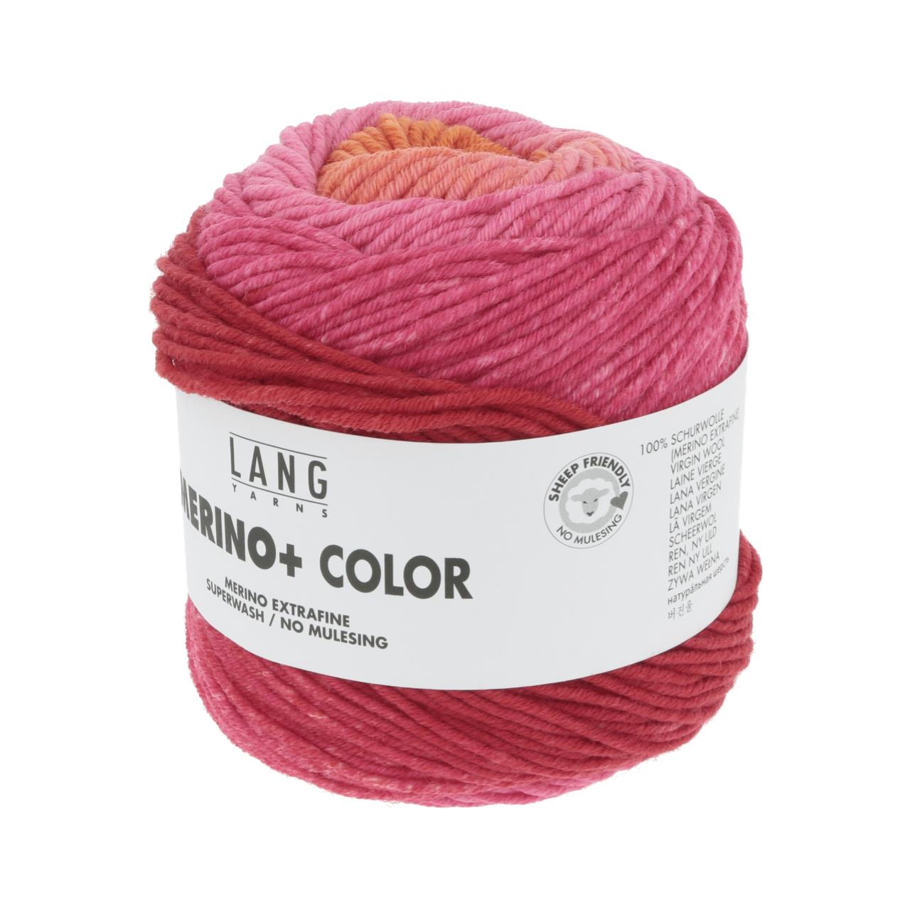 Merino+ Color 208 Rosa/Orange/Rot
