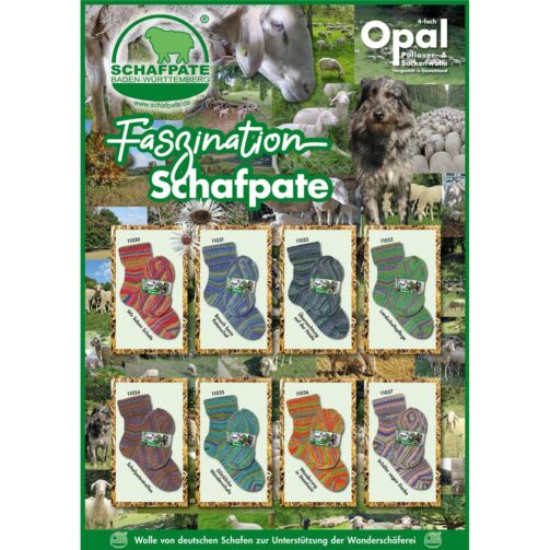 Opal Schafpate 13 4-fach 11035 Glückliche Wanderschafe
