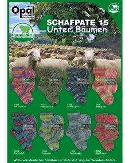 Opal Schafpate 15 4‑fach – Unter Bäumen <br>11363 Schlafplatz