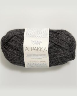 Alpakka <br>1053 Mørk Gråmelert