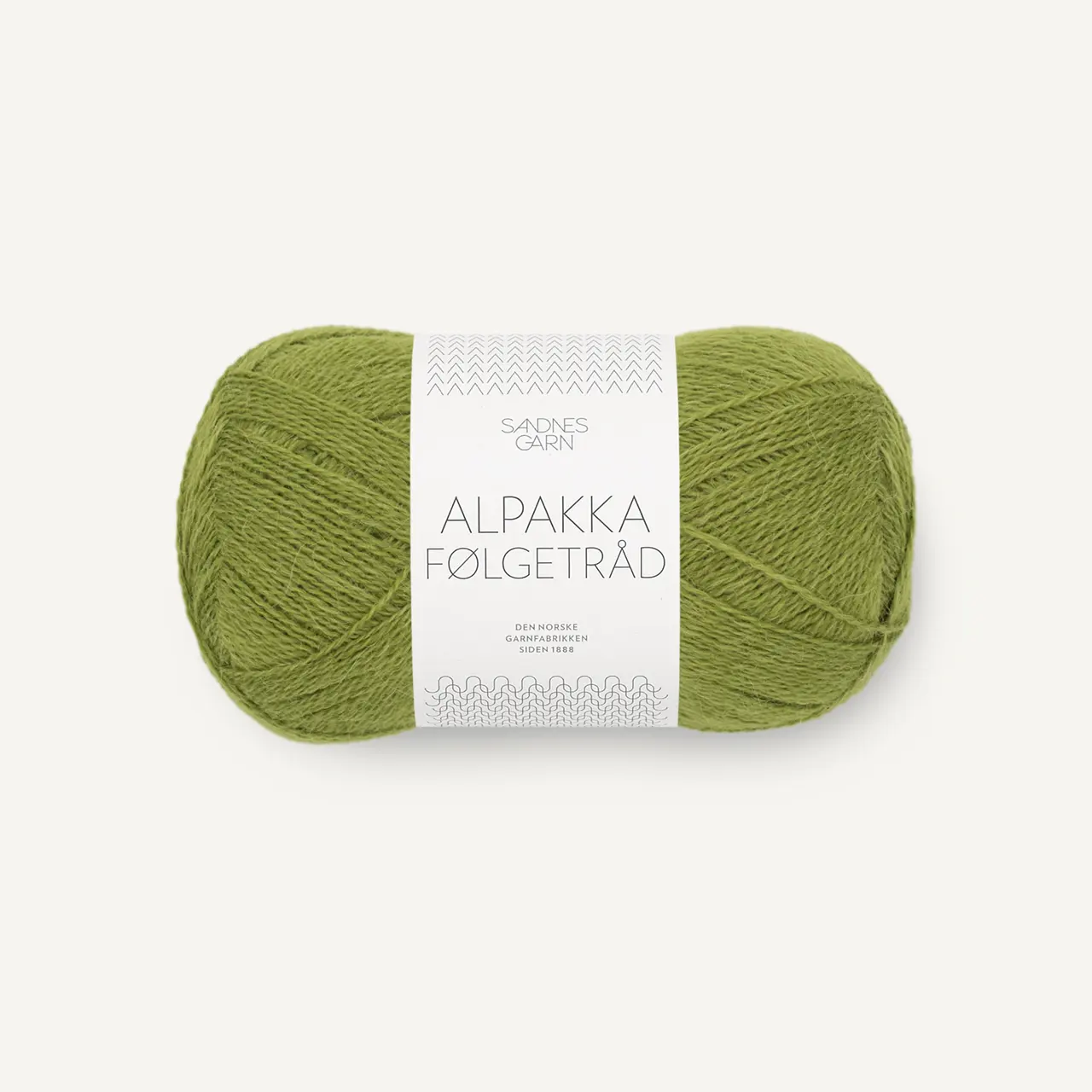 Alpakka Følgetråd 9564 Matcha von Sandnes Garn. Ein Beilaufgarn aus reiner Alpaka-Schurwolle